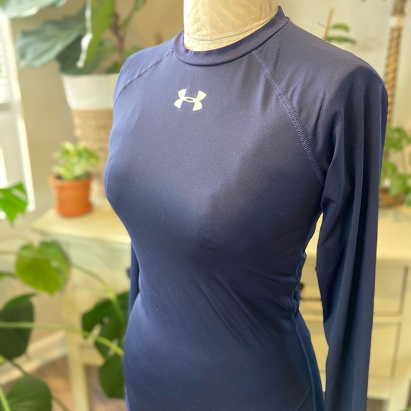 Under Armour HeatGear Long Sleeve Women’s Compression Shirt Size Small - Picture 3 of 10